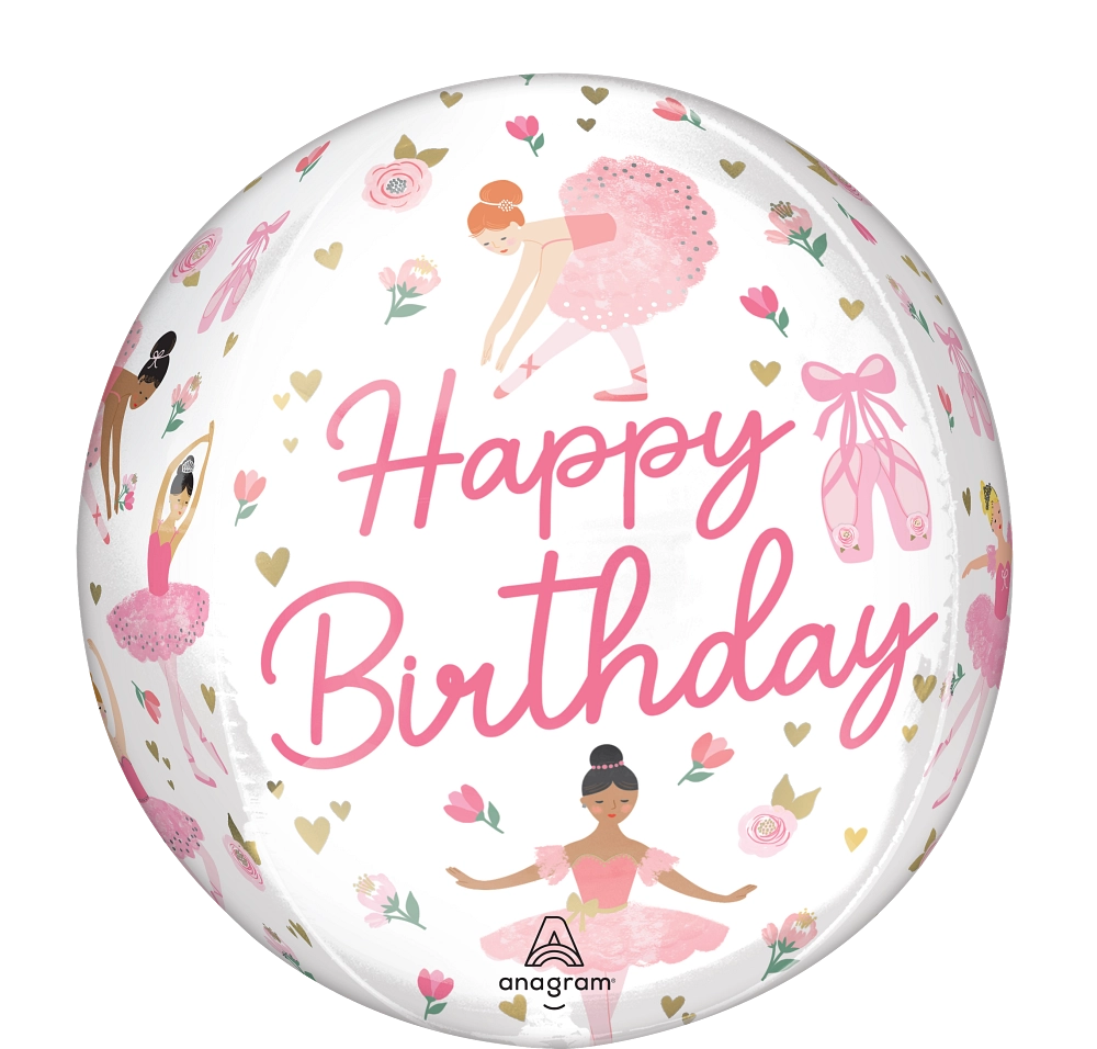Balão Foil Orbz 38x40cm Bailarina