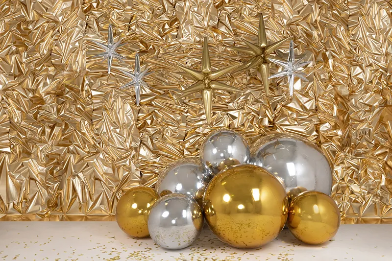 Mirror Ball PVC 120cm Prateado