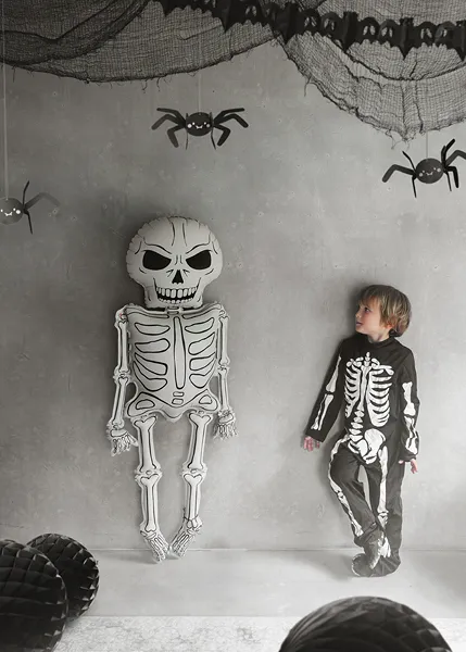 Balão Foil XXL 46x129cm Esqueleto - Halloween