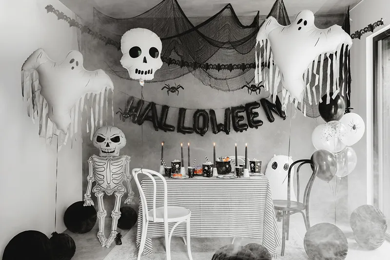 Balão Foil 36x41cm Caveira - Halloween