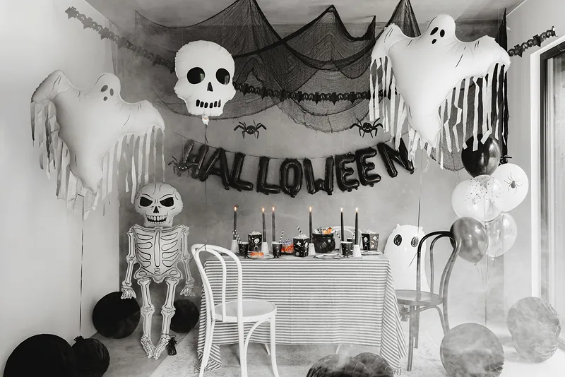 Decoração de tecido Halloween 0,72x9,80m