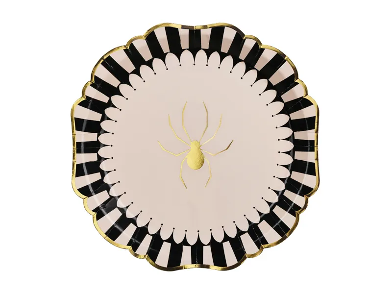 6 Pratos 23cm Spider - Halloween