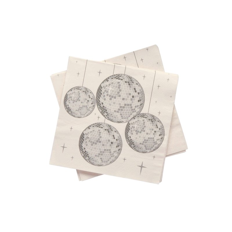 16 Guardanapos 16,5cm Disco Ball