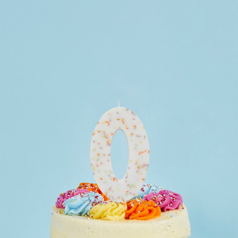 Vela de Aniversário Gigante 14cm Sprinkles nº0