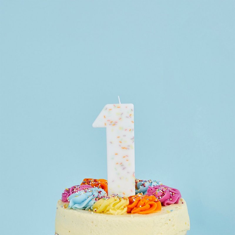Vela de Aniversário Gigante 14cm Sprinkles nº1