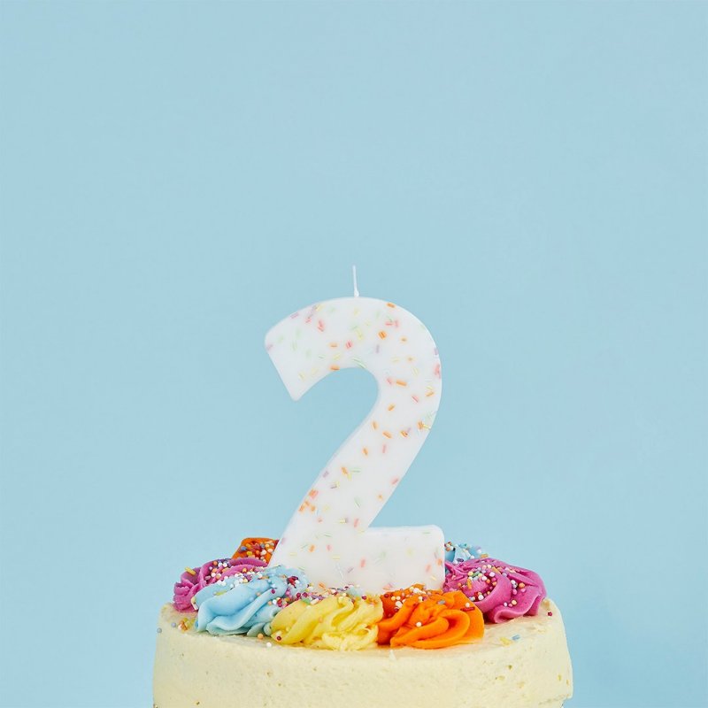 Vela de Aniversário Gigante 14cm Sprinkles nº2