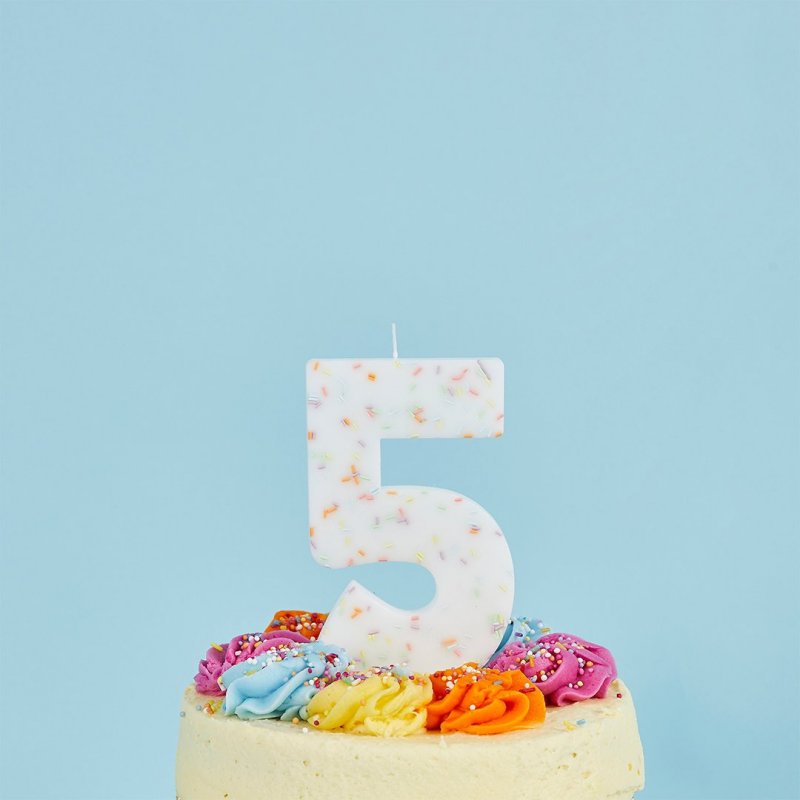 Vela de Aniversário Gigante 14cm Sprinkles nº5
