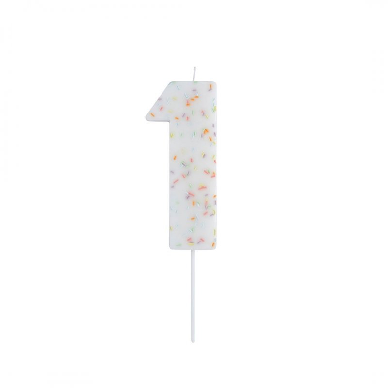 Vela de Aniversário Gigante 14cm Sprinkles nº1