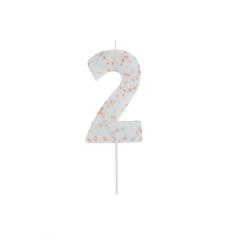 Vela de Aniversário Gigante 14cm Sprinkles nº2