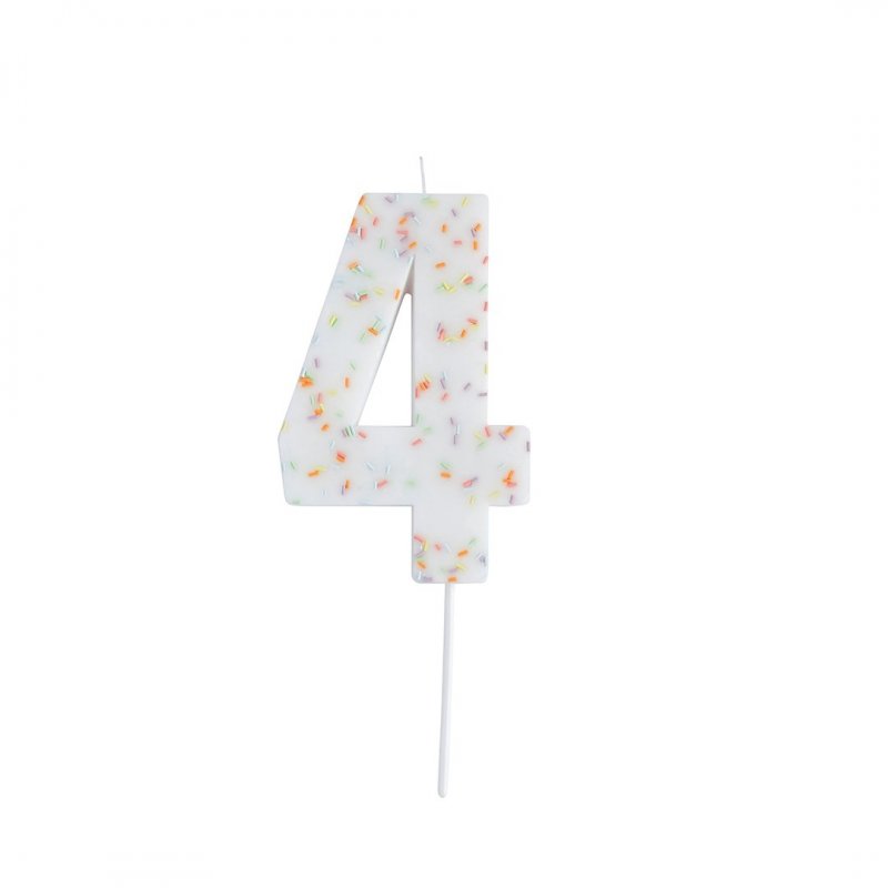Vela de Aniversário Gigante 14cm Sprinkles nº4