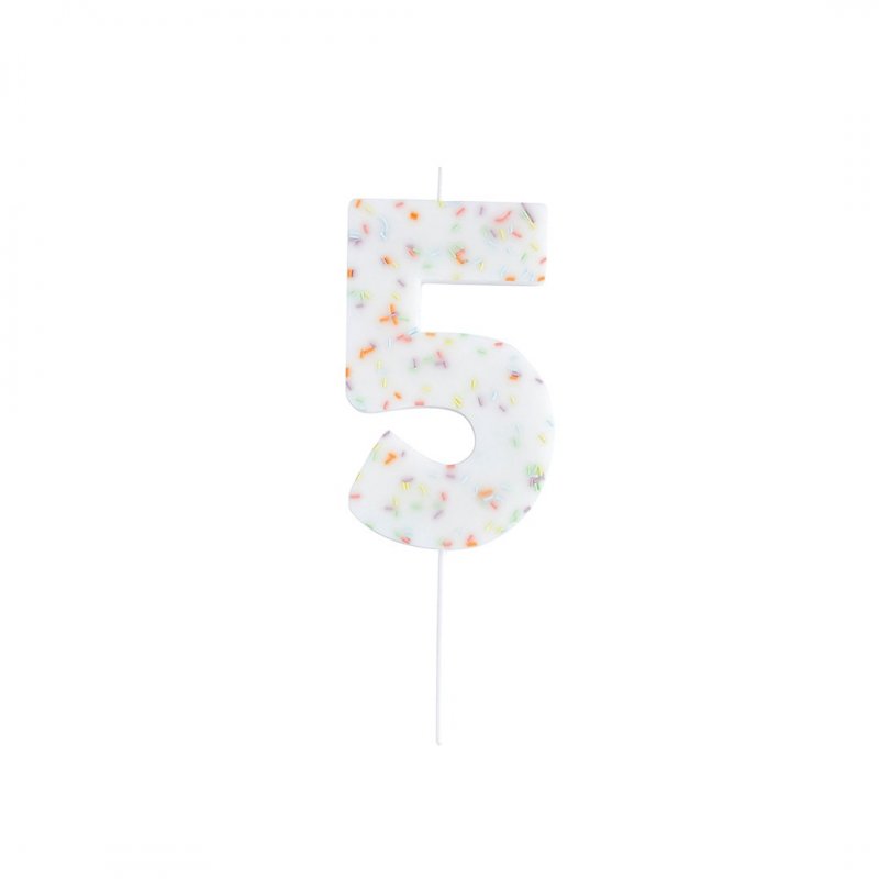 Vela de Aniversário Gigante 14cm Sprinkles nº5