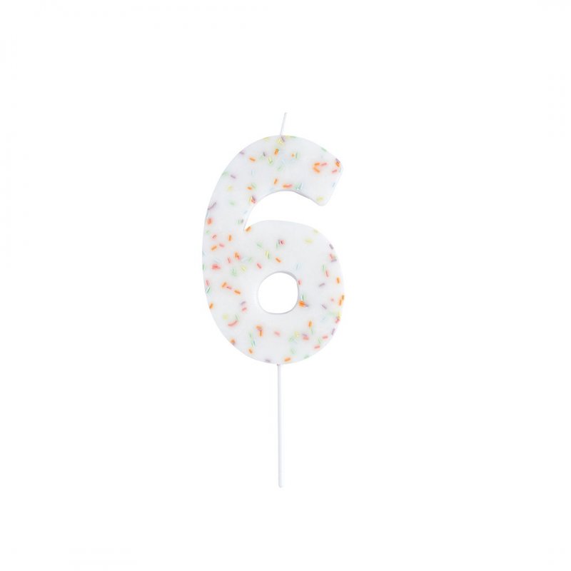 Vela de Aniversário Gigante 14cm Sprinkles nº6
