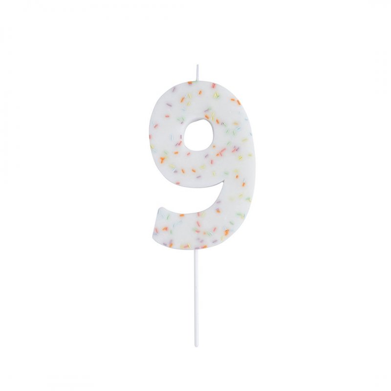 Vela de Aniversário Gigante 14cm Sprinkles nº9
