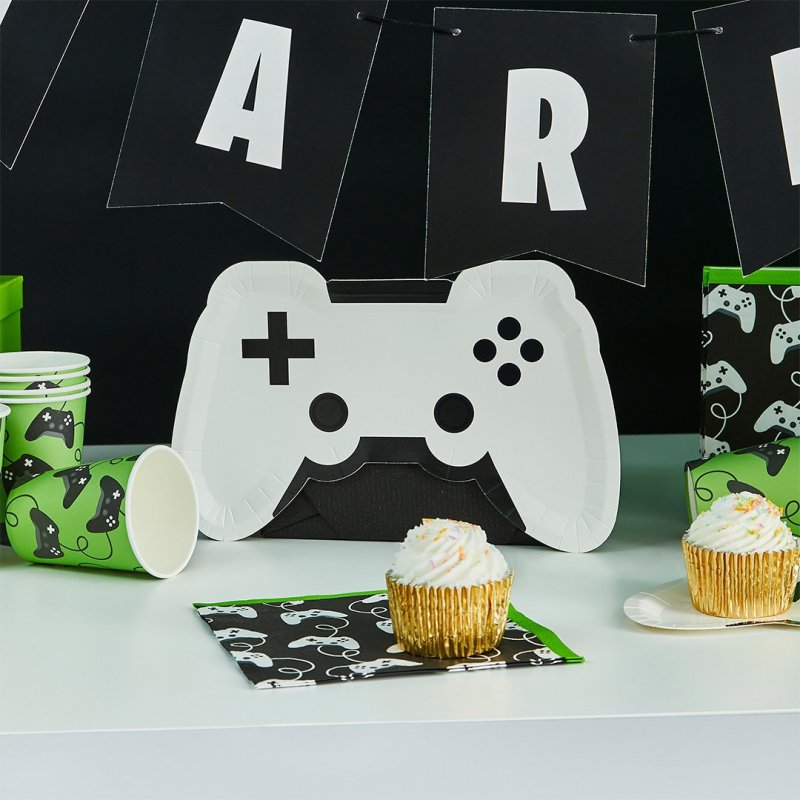 8 Pratos 28x17,5cm Gaming