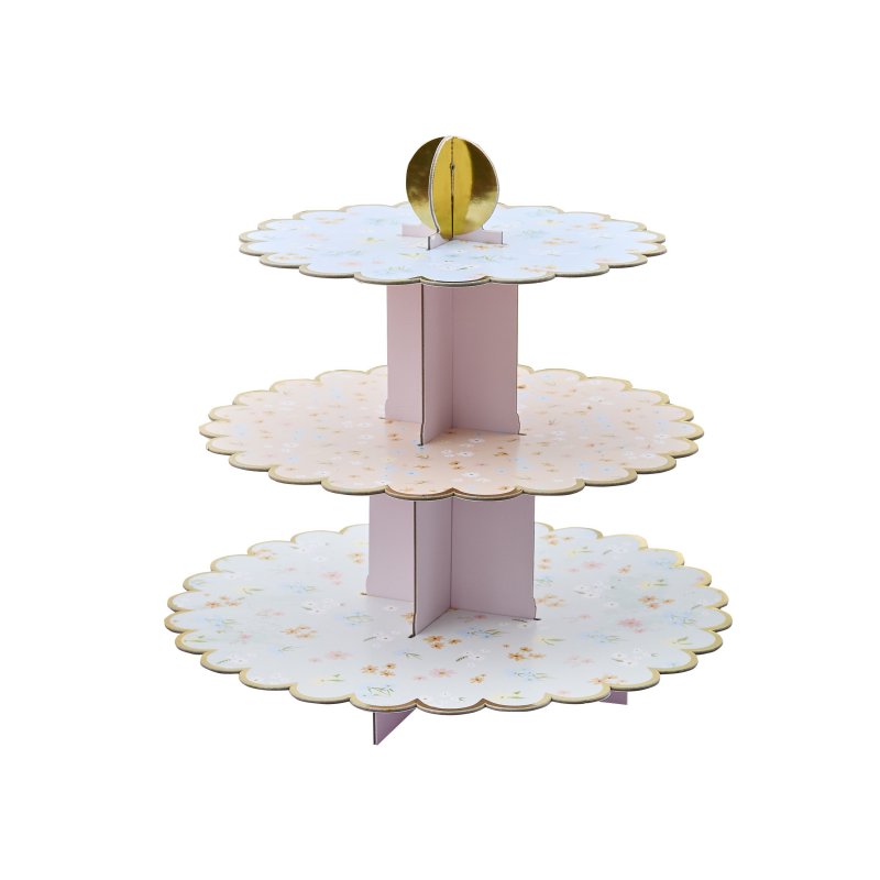 Cupcake Stand 34x35cm Floral