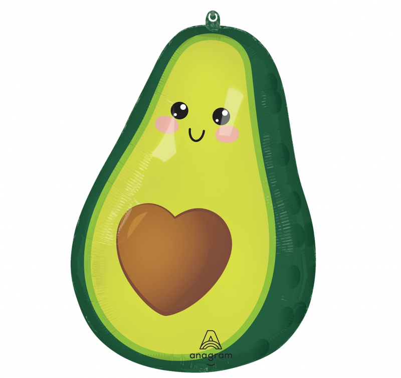 Balão Foil 43x60cm Food Friends Abacate