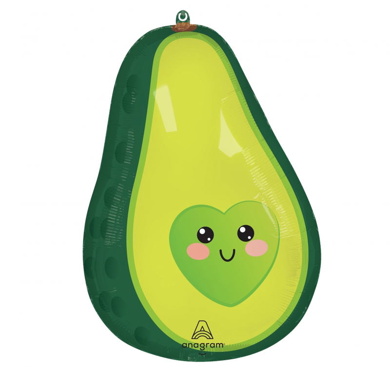 Balão Foil 43x60cm Food Friends Abacate