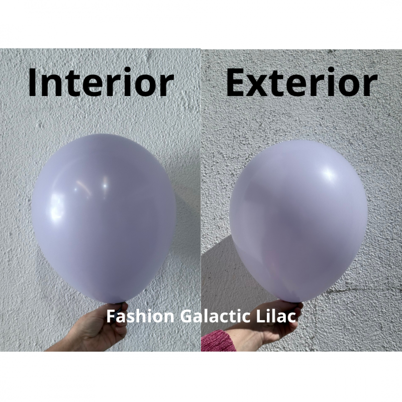 100 Balões latex 5'' (12cm) Fashion Galactic Lilac