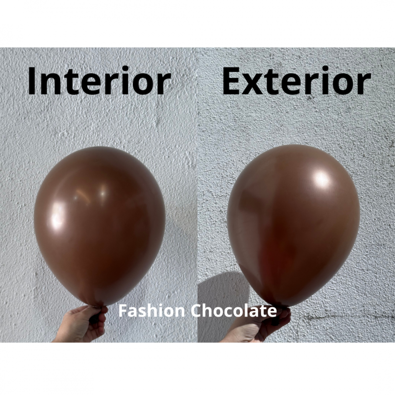 4 Balões latex 24'' (61cm) Fashion Chocolate
