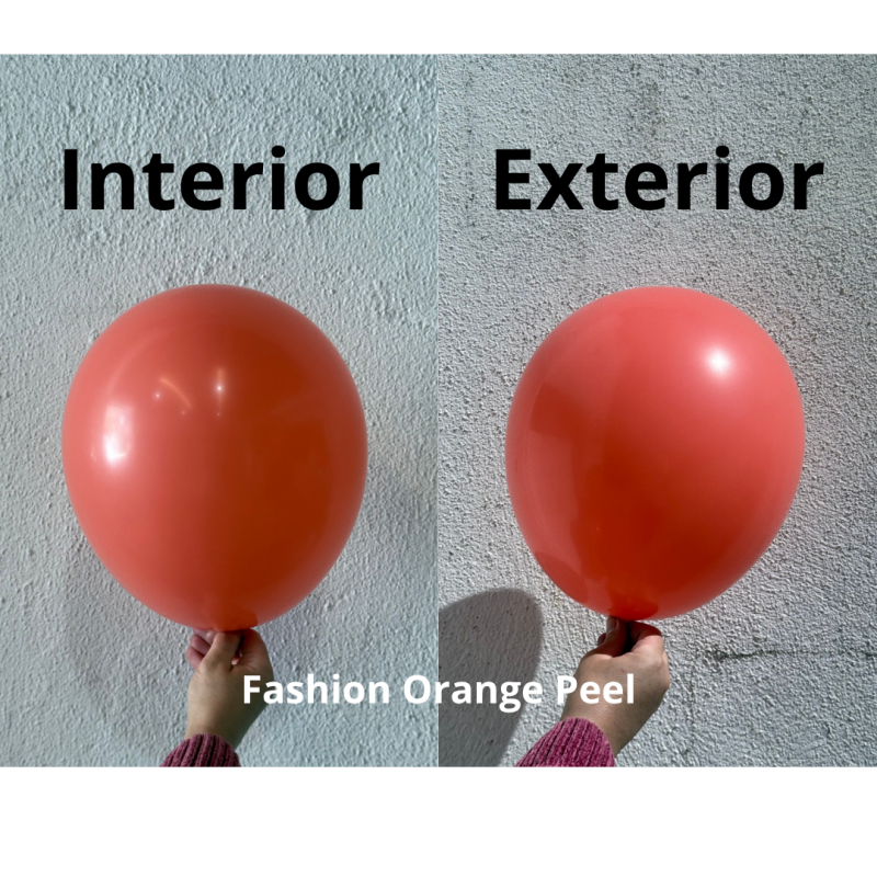 100 Balões latex 5'' (12cm) Fashion Orange Peel