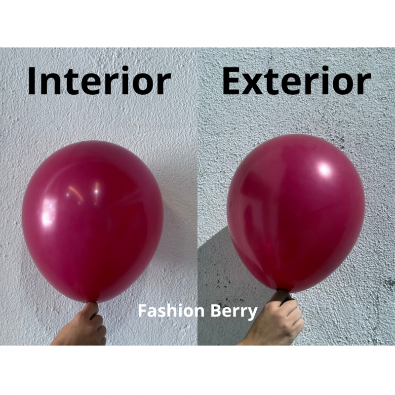 50 Balões latex 11'' (28cm) Fashion Berry