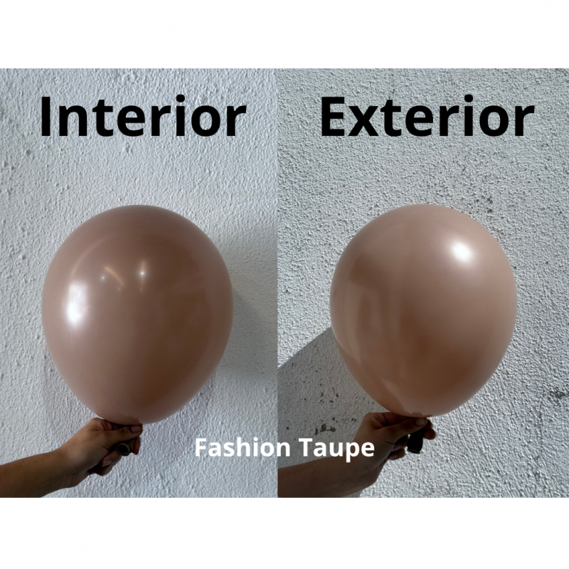 100 Balões latex Modelar 260 Fashion Taupe