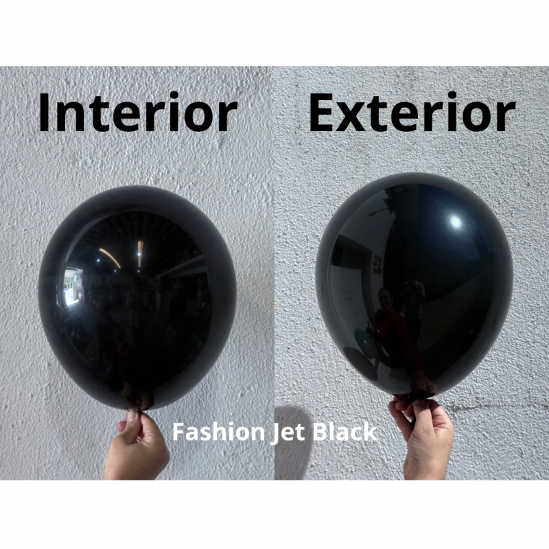 50 Balões latex 11'' (28cm) Fashion Jet Black