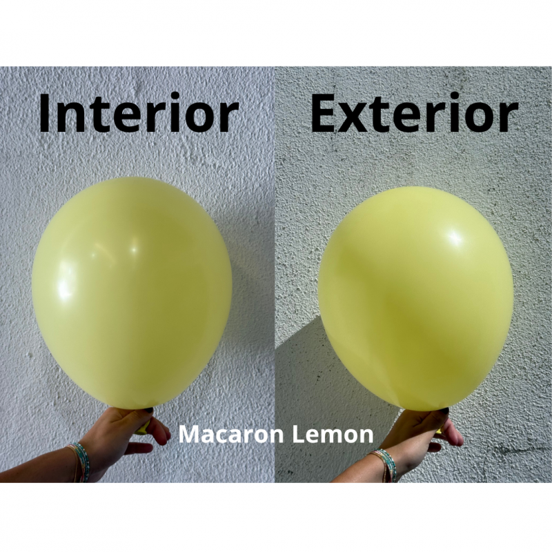 4 Balões latex 24'' (61cm) Macaron Lemon