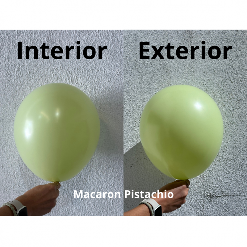 25 Balões latex 18'' (45cm) Macaron Pistachio