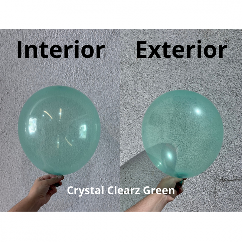 50 Balões latex 11'' (28cm) Crystal Clearz™ Green