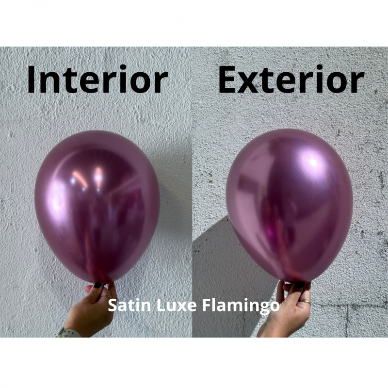 50 Balões latex 11'' (28cm) Satin Luxe™ Flamingo