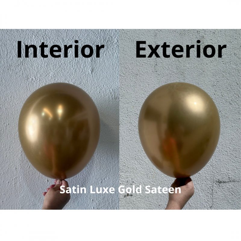4 Balões latex 24'' (61cm) Satin Luxe™ Gold Sateen