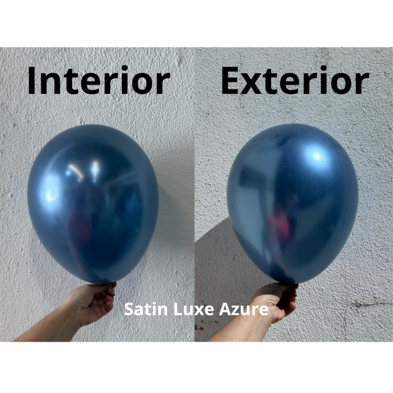 100 Balões latex 5'' (12cm) Satin Luxe™ Azure