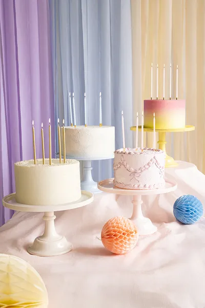 Cake Stand 24-14,5cm Amarelo