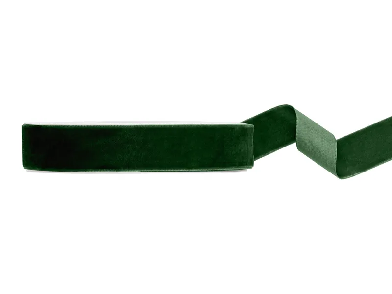 Fita de Veludo 25mm/10m Verde Garrafa