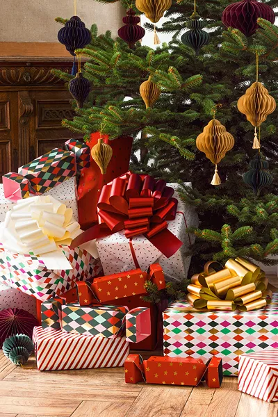 Laço Decorativo 40cm Presente Natal Dourado