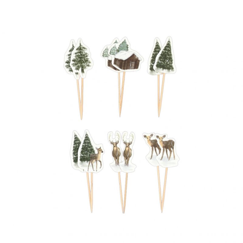 12 Picks 9cm Sortidos Natal 
