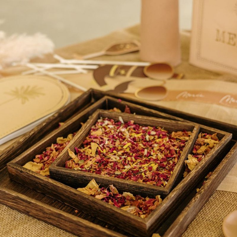 3 Bandejas de Madeira 28-16cm