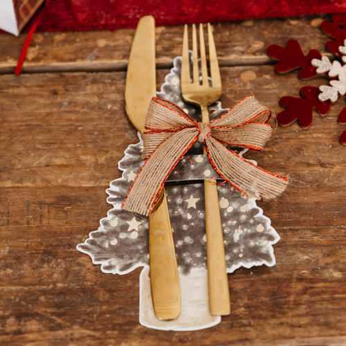 8 Bolsas para talheres 12,5x21cm Natal Gourmet