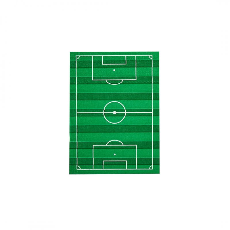 16 Guardanapos 12x16,5cm Campo de Futebol