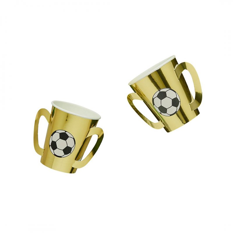 8 Copos 250ml Taça Futebol