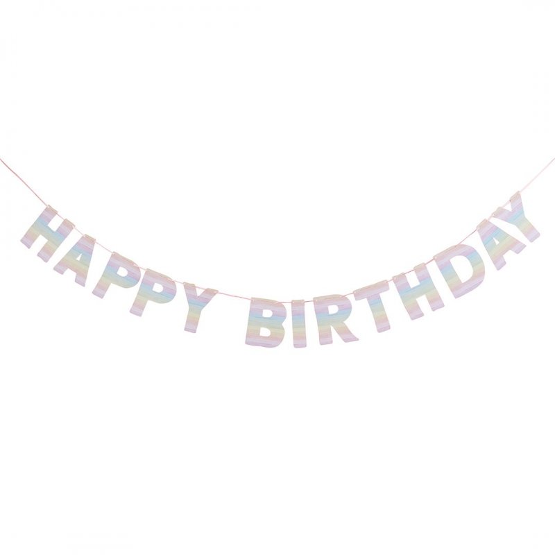 Grinalda 2m Happy Birthday Eco Rainbow