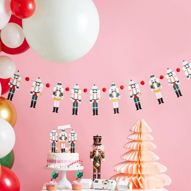 Grinalda 2m Nutcrackers Pom Pons