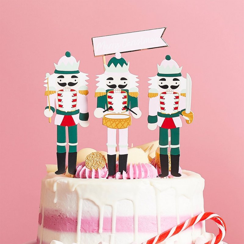 Topos de Bolo 20x5cm Nutcrackers