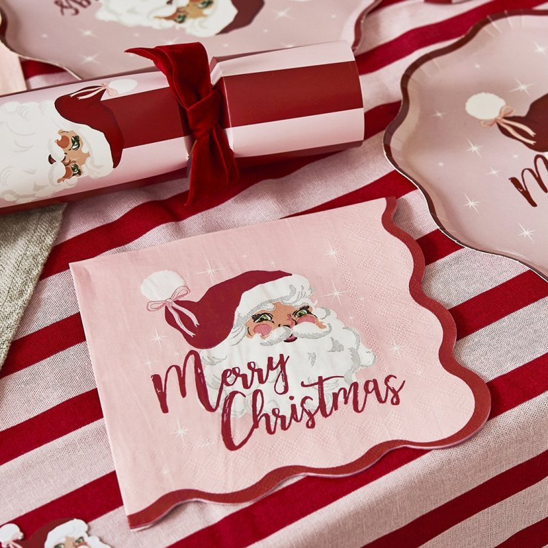 16 Guardanapos Vintage Santa