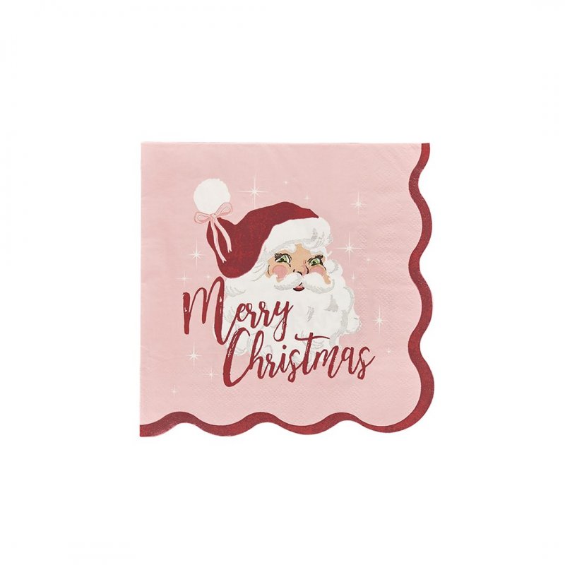 16 Guardanapos Vintage Santa