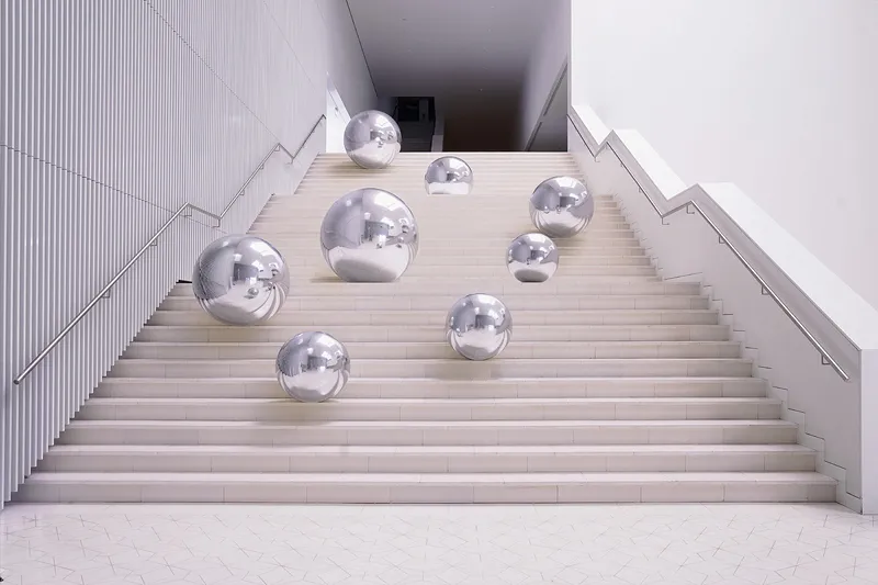 Aluguer de Mirror Ball PVC 60cm Prateado