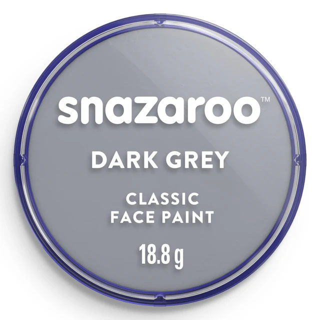 Tinta Facial Snazaroo 18ml - Cinzento Escuro