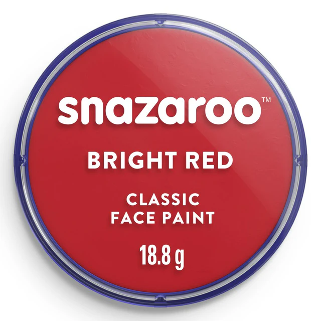 Tinta Facial Snazaroo 18ml - Vermelho Brilhante