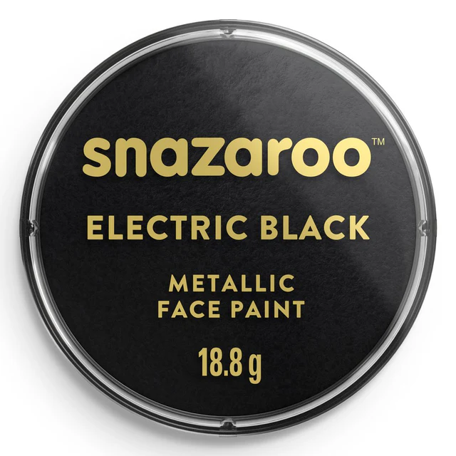 Tinta Facial Snazaroo 18ml - Preto Metálico
